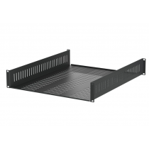 2U Vented 558mm Deep Rack Shelves with Front and Back Mounting