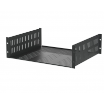 3U Vented 388mm Deep Rack Shelves with Front and Back Mounting