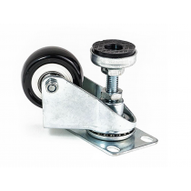 50mm Swivel Castor with Integrated Adjuster Foot, up to 50kg