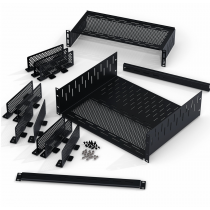 3U Rack Shelf with Vertical Mounting Divider System