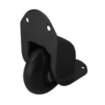 Black Recessed Edge Castor with Curved Radius, up to 50kg