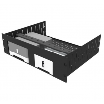 3U Vented Rack Shelf & Magnetic Faceplate For 1 x Connect Amp & 1 x Sonos Connect