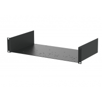 2U Utility Rack Shelf - Durable Steel Shelf with Multiple Mounting Holes