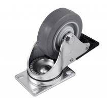 89mm Braked Swivel Castor with #2 Top Plate