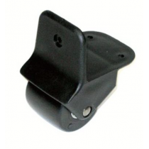 50mm Black Plastic Surface Mount Edge Castor, up to 20 kg