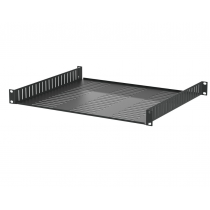 1U Vented 388mm Deep Rack Shelves with Front and Back Mounting