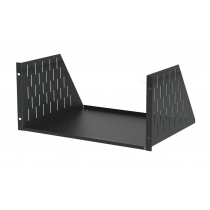 5U Black Rack Shelf - 368mm Deep