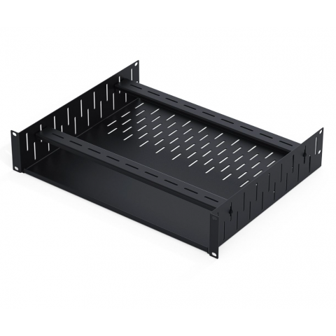 2U Clamping Rack Shelf