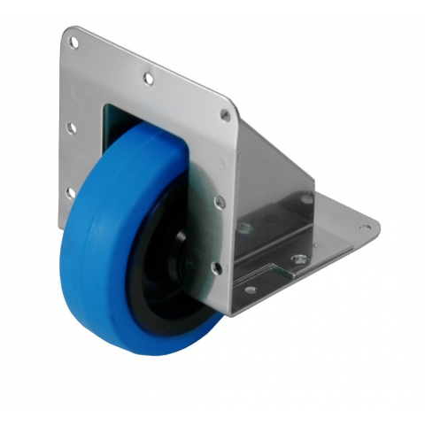 100mm Zinc Edge Castor with Blue Wheel, up to 200 kg