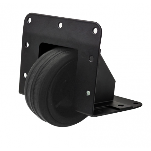 80mm Black Edge Castor with Black Wheel, up to 60kg