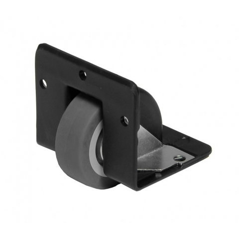 2x50mm Black Recessed Edge Castor, up to 40kg