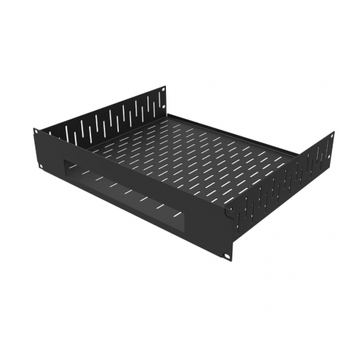2U Vented Rack Shelf & Magnetic Faceplate For 1 X WATCHGUARD FIREBOX T30
