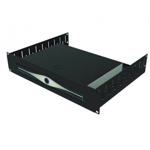 2U Vented Rack Shelf & Magnetic Faceplate For 1 x Sky DRX890 Sky+HD Box
