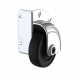75mm Heavy Duty Zinc Outrigger Corner Castor with Black Wheel, up to 150kg