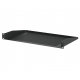 1U Black Vented Rack Shelf - 270.5mm Deep