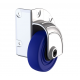 75mm Heavy Duty Zinc Outrigger Corner Castor with Blue Wheel, up to 150kg