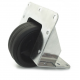 80mm Zinc Edge Castor with Black Wheel, up to 60kg