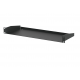 1U Black Shallow Rack Shelf - 181.5mm Deep, 15kg Load Capacity