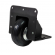 80mm Heavy Duty Black Edge Castor with Black Wheel, up to 150kg