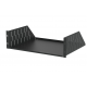 3U Black Rack Shelf - 368mm Deep