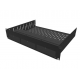 2U Vented Rack Shelf & Magnetic Faceplate For 3 x Sonos Ports