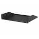 2U Black Vented Rack Shelf - 400mm Deep