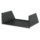 4U Black Vented Rack Shelf - 368mm Deep