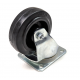 100mm Swivel Castor with Rubber Black Wheel