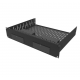 2U Vented Rack Shelf & Magnetic Faceplate For 2 x Sonos Port