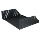 3U Black Vented Rack Shelf - 368mm Deep